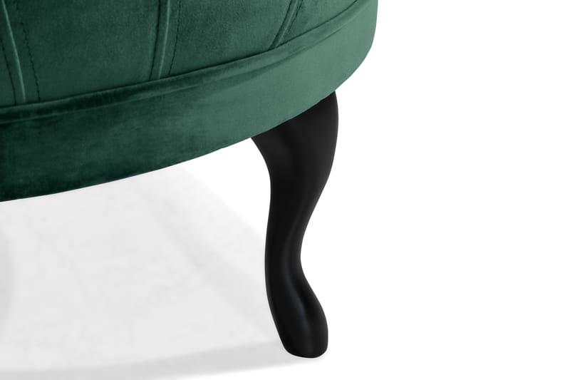 Fotpall Thunia 80 cm Sammet - Mörkgrön - Möbler - Fåtölj & stolar - Pall & puff - Fotpallar