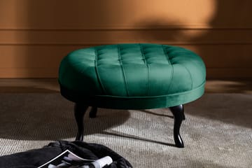 Fotpall Thunia 80 cm Sammet - Mörkgrön - Möbler - Fåtölj & stolar - Pall & puff - Fotpallar