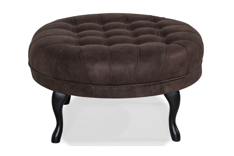 Fotpall Thunia 80 cm - Vintage Brun - Möbler - Fåtölj & stolar - Pall & puff - Fotpallar