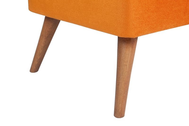 Fotpall Torleven - Orange - Möbler - Fåtölj & stolar - Pall & puff - Fotpallar