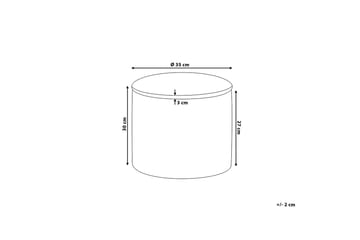 Fotpall Tunica 35|35 cm - Blå - Möbler - Fåtölj & stolar - Pall & puff - Fotpallar