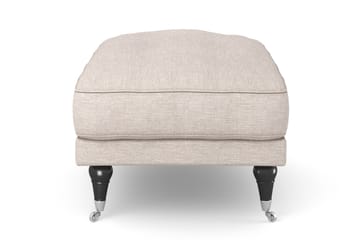 Fotpall Webber - Beige|Krom - Möbler - Fåtölj & stolar - Pall & puff - Fotpallar