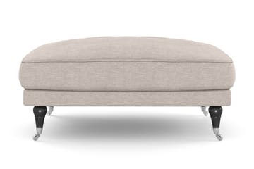 Fotpall Webber - Beige|Krom - Möbler - Fåtölj & stolar - Pall & puff - Fotpallar