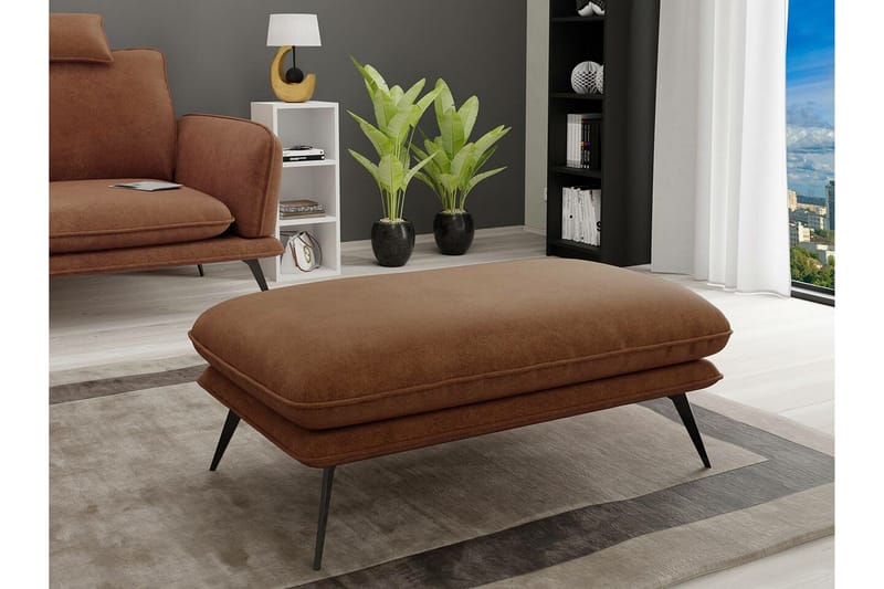 Graystone Fotpall 65 cm Brown - Möbler - Fåtölj & stolar - Pall & puff - Fotpallar