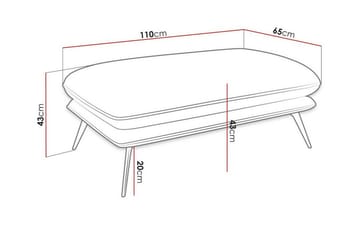 Graystone Fotpall 65 cm Dark green - Möbler - Fåtölj & stolar - Pall & puff - Fotpallar
