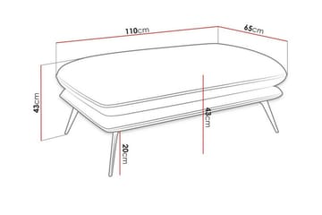 Graystone Fotpall 65 cm Dark yellow - Möbler - Fåtölj & stolar - Pall & puff - Fotpallar