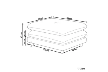 Fotpall Heden Beige/ljust trä - Beige/ljust trä - Möbler - Fåtölj & stolar - Pall & puff - Fotpallar