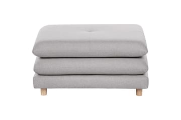 Fotpall Heden Grå/ljust trä - Grå/ljust trä - Möbler - Fåtölj & stolar - Pall & puff - Fotpallar