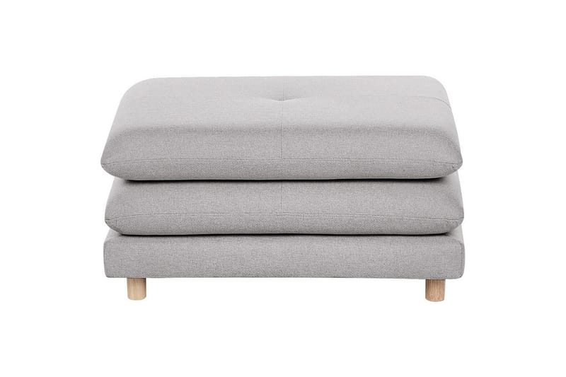 Fotpall Heden Grå/ljust trä - Grå/ljust trä - Möbler - Fåtölj & stolar - Pall & puff - Fotpallar