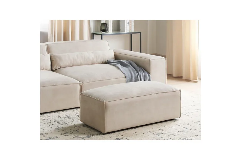 Fotpall Hellnar Beige - Beige - Möbler - Fåtölj & stolar - Pall & puff - Fotpallar