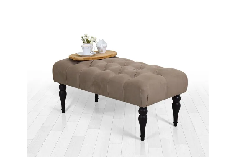 Hodgenville Fotpall 92 cm Rektangulär - Brun - Möbler - Fåtölj & stolar - Pall & puff - Fotpallar