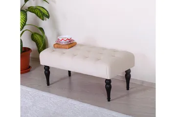 Hodgenville Fotpall 92 cm Rektangulär - Cremevit - Möbler - Fåtölj & stolar - Pall & puff - Fotpallar