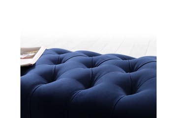 Hodgenville Fotpall 92 cm Rektangulär - Marinblå - Möbler - Fåtölj & stolar - Pall & puff - Fotpallar