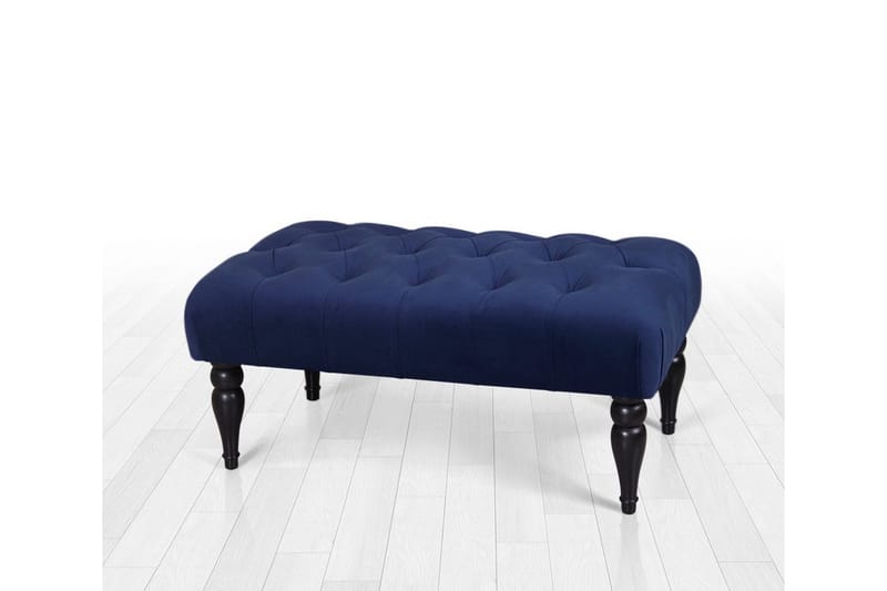 Hodgenville Fotpall 92 cm Rektangulär - Marinblå - Möbler - Fåtölj & stolar - Pall & puff - Fotpallar