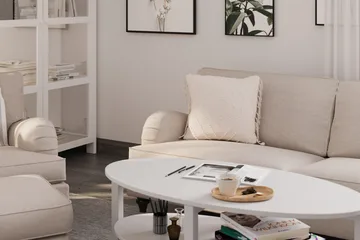 Howard Classic Fotpall - Beige - Möbler - Fåtölj & stolar - Pall & puff - Fotpallar