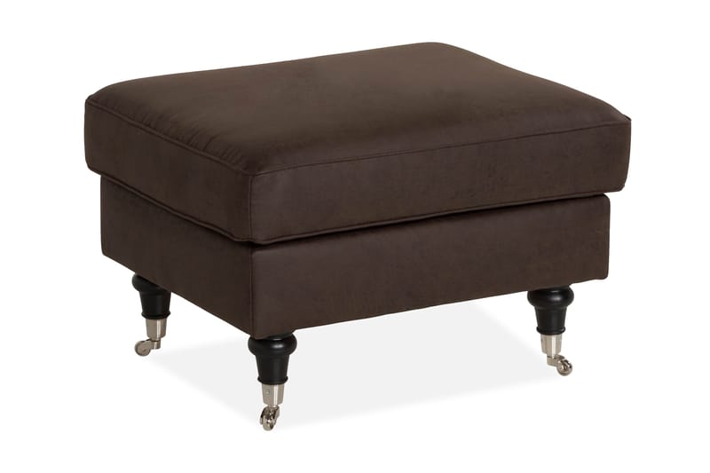 Howard Classic Fotpall Konstläder, Vintage Brun