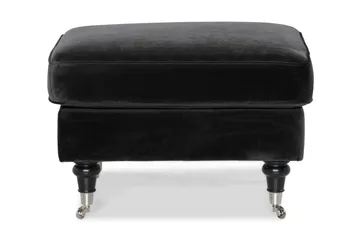 Howard Classic Fotpall Sammet - Svart - Möbler - Fåtölj & stolar - Pall & puff - Fotpallar
