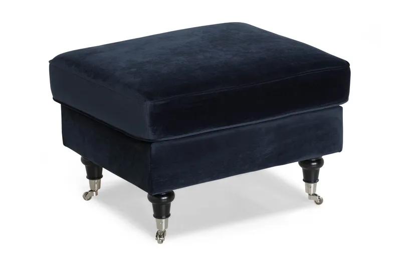 Howard fotpall Bloomington Howard Classic Fotpall Sammet Vera 4, Blå Sammet