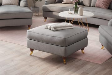 Howard Lyx Fotpall - Grå - Möbler - Fåtölj & stolar - Pall & puff - Fotpallar