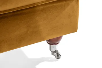 Howard Riviera Fotpall Sammet - Amber - Möbler - Fåtölj & stolar - Pall & puff - Fotpallar