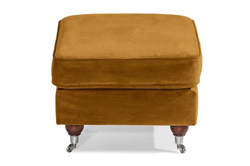 Howard Riviera Fotpall Sammet - Amber - Möbler - Fåtölj & stolar - Pall & puff - Fotpallar