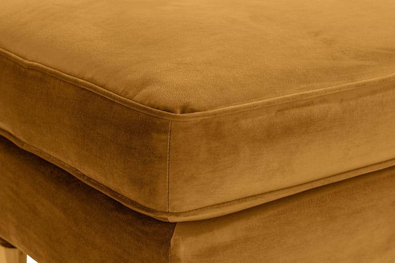 Howard Riviera Fotpall Sammet - Amber - Möbler - Fåtölj & stolar - Pall & puff - Fotpallar