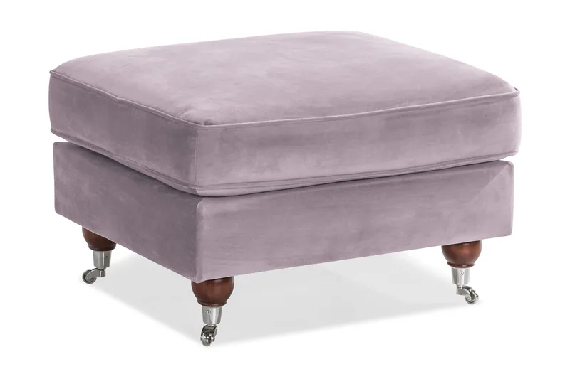 Howard Riviera Fotpall Sammet - Lila - Möbler - Fåtölj & stolar - Pall & puff - Fotpallar