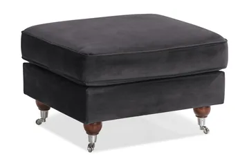 Howard Riviera Fotpall Sammet - Mörkgrå - Möbler - Fåtölj & stolar - Pall & puff - Fotpallar