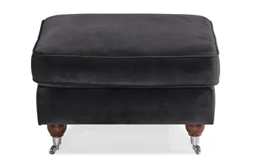 Howard Riviera Fotpall Sammet - Mörkgrå - Möbler - Fåtölj & stolar - Pall & puff - Fotpallar