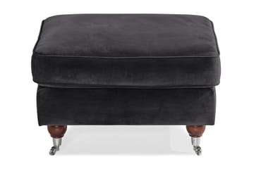 Howard Riviera Fotpall Sammet - Mörkgrå - Möbler - Fåtölj & stolar - Pall & puff - Fotpallar