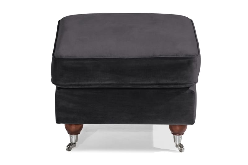 Howard Riviera Fotpall Sammet - Mörkgrå - Möbler - Fåtölj & stolar - Pall & puff - Fotpallar
