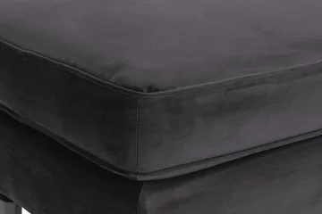 Howard Riviera Fotpall Sammet - Mörkgrå - Möbler - Fåtölj & stolar - Pall & puff - Fotpallar