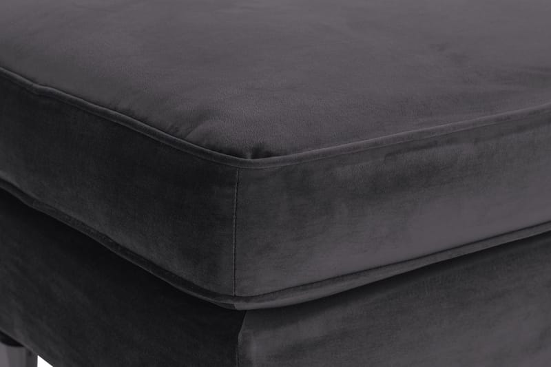 Howard Riviera Fotpall Sammet - Mörkgrå - Möbler - Fåtölj & stolar - Pall & puff - Fotpallar