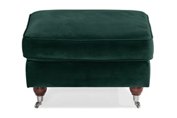 Howard Riviera Fotpall Sammet - Mörkgrön - Möbler - Fåtölj & stolar - Pall & puff - Fotpallar