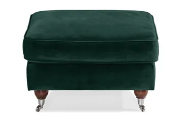 Howard Riviera Fotpall Sammet - Mörkgrön - Möbler - Fåtölj & stolar - Pall & puff - Fotpallar