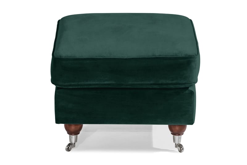 Howard Riviera Fotpall Sammet - Mörkgrön - Möbler - Fåtölj & stolar - Pall & puff - Fotpallar