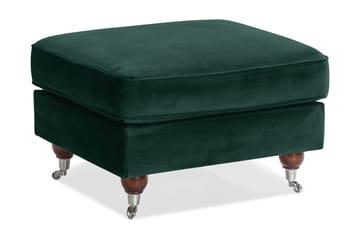 Howard Riviera Fotpall Sammet - Mörkgrön - Möbler - Fåtölj & stolar - Pall & puff - Fotpallar