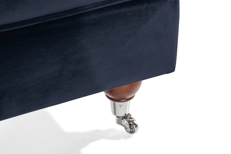 Howard Riviera Fotpall Sammet - Midnattsblå - Möbler - Fåtölj & stolar - Pall & puff - Fotpallar