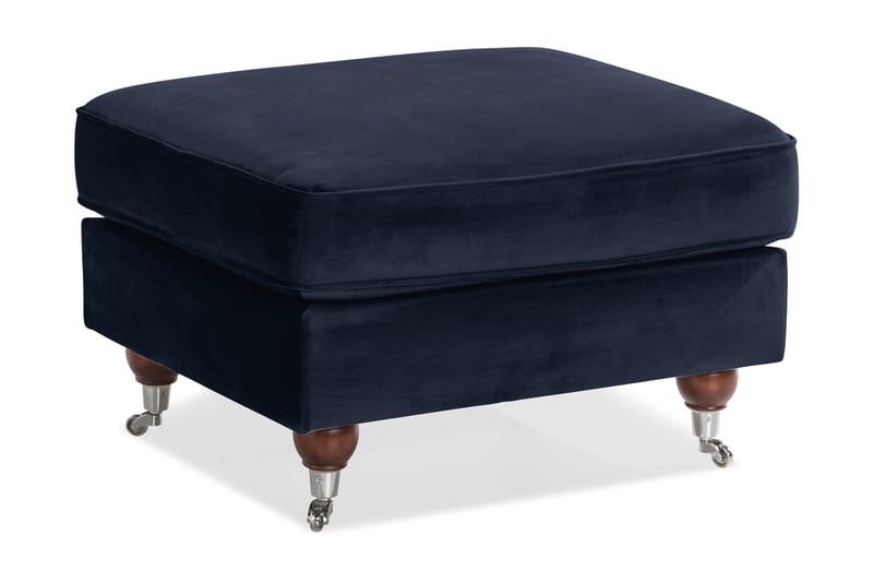 Howard Riviera Fotpall Sammet - Midnattsblå - Möbler - Fåtölj & stolar - Pall & puff - Fotpallar