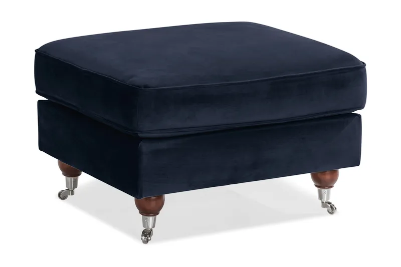 Howard Riviera Fotpall Sammet, Midnattsblå