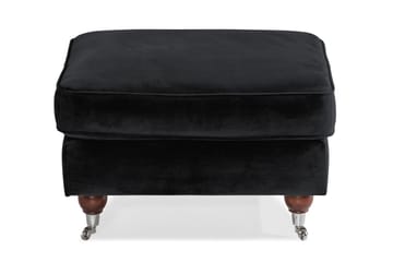 Howard Riviera Fotpall Sammet - Svart - Möbler - Fåtölj & stolar - Pall & puff - Fotpallar