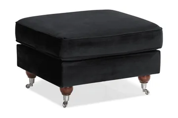 Howard Riviera Fotpall Sammet - Svart - Möbler - Fåtölj & stolar - Pall & puff - Fotpallar
