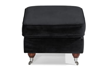 Howard Riviera Fotpall Sammet - Svart - Möbler - Fåtölj & stolar - Pall & puff - Fotpallar