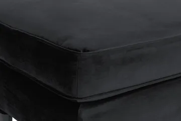 Howard Riviera Fotpall Sammet - Svart - Möbler - Fåtölj & stolar - Pall & puff - Fotpallar