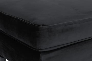 Howard Riviera Fotpall Sammet - Svart - Möbler - Fåtölj & stolar - Pall & puff - Fotpallar