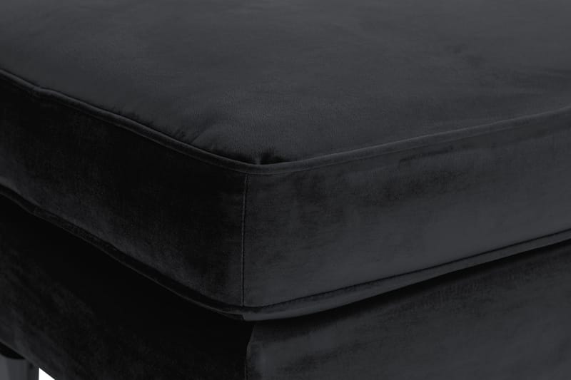 Howard Riviera Fotpall Sammet - Svart - Möbler - Fåtölj & stolar - Pall & puff - Fotpallar