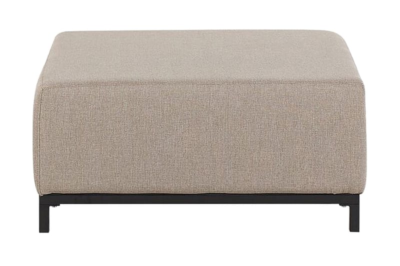 Hughen Fotpall - Beige/Svart - Möbler - Fåtölj & stolar - Pall & puff - Fotpallar