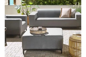 Hughen Fotpall - Grå/Svart - Möbler - Fåtölj & stolar - Pall & puff - Fotpallar