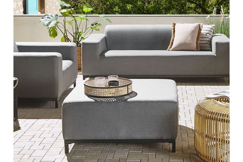 Hughen Fotpall - Grå/Svart - Möbler - Fåtölj & stolar - Pall & puff - Fotpallar