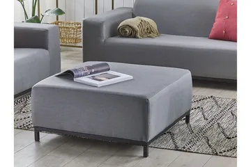 Hughen Fotpall - Grå/Svart - Möbler - Fåtölj & stolar - Pall & puff - Fotpallar